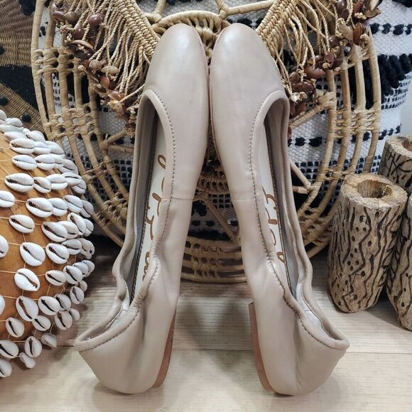 Sam Edelman Womens 10.5M/40.5 Fritz Ballet Flats Shoe Wardrobe Stapple Tan Nude - Picture 6 of 13